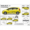 Türseitenschutzleisten, Honda Jazz III, 2015+, 5-Türer