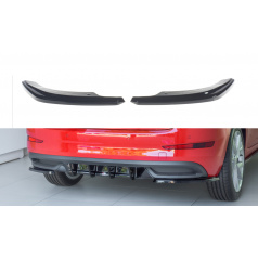 Seitendiffusoren unter der hinteren Stoßstange für Škoda Scala, Maxton Design (glänzend schwarzer ABS-Kunststoff)