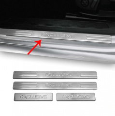 EXKLUSIVE Omtec Edelstahl polierte Einstiegsleisten für bestimmte Automodelle