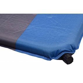 Selbstaufblasende Matte 195x60x5cm blaugrau