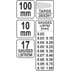 Fugenlehre 100 x 10 mm 17-tlg