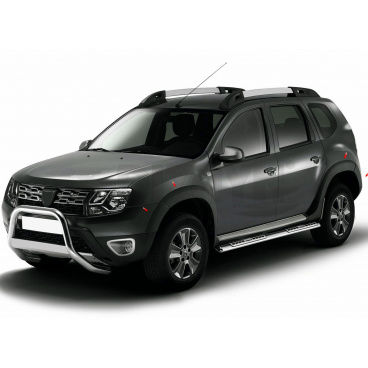 Massive Kunststoff-Kotflügelabdeckungen Dacia Duster 2009-18 8-tlg