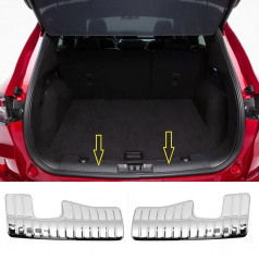 Edelstahlabdeckung für die Innenkante des Kofferraums Omtec Ford Kuga 2020+