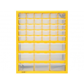 Organizer mit Behältern, 39 Schubladen, 475 x 380 x 160 mm