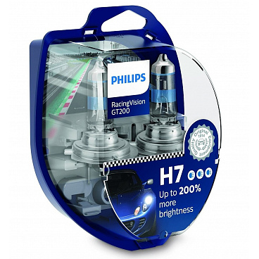 Halogenlampe Philips RacingVision GT200 H7 12V 55W +200% 2 Stück Halogenlampe Philips RacingVision GT200 H7 12V 55W +200% 2 Stück