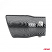 Sportauspuffblende aus Edelstahl Carbon 90 mm