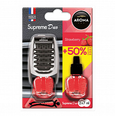 Lufterfrischer AROMA CAR SUPREME DUO ERDBEERE