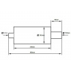 Endschalldämpfer TurboWorks 100mm Eingang 57mm