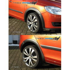 Kotflügelzierteile - schwarzes Muster Fabia II