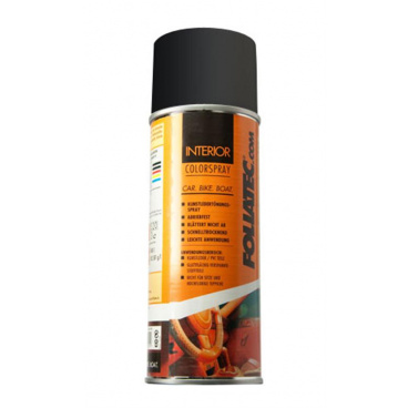 Schwarz – glänzende Innenfarbe – Foliatec Interior Color Spray