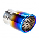 Sport-Edelstahl-Auspuffrohr Titan abgeschrägt 76 mm