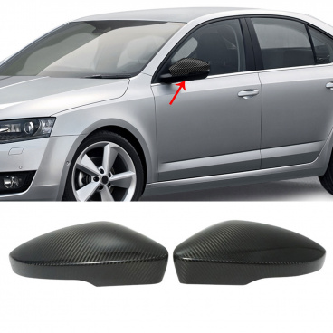 100 % Carbon-Spiegelabdeckungen Skoda Octavia III