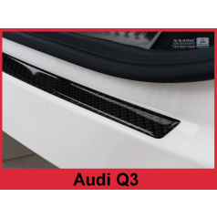 Carbon-Abdeckung – Schwellenschutz für die hintere Stoßstange Audi Q3 2011+