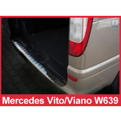 Edelstahl-Heckstoßstangenschwellerabdeckung Mercedes Vito, Viano W639 2003-14