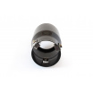 Sportauspuffblende aus Edelstahl Carbon 90 mm
