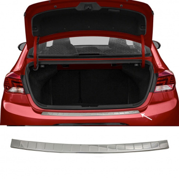 Edelstahl polierte Abdeckung der Oberkante der Heckstoßstange VW Golf HTB V,VI 2003-12, H.Elantra 2019+ Limousine Edelstahl polierte Abdeckung der Oberkante der Heckstoßstange VW Golf HTB V,VI 2003-12, H.Elantra 2019+ Limousine