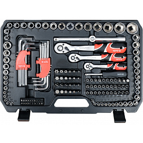Gola-Set 1/2", 3/8", 1/4" + Zubehör 198-tlg