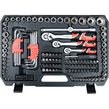 Gola-Set 1/2", 3/8", 1/4" + Zubehör 198-tlg