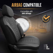 OTOM THRONE 102 SMOKED 3-ZIP Autositzbezug-Set