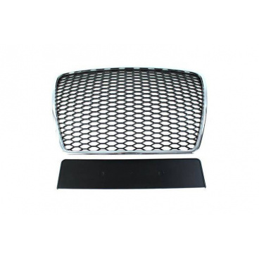 Grill Audi A6 C6 Facelift RS-Style Chrom-Schwarz Grill Audi A6 C6 Facelift RS-Style Chrom-Schwarz