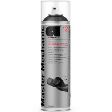 Hitzebeständiger Sprühlack COSMOSLAC 500 ml bis 700 °C schwarz (Motorbremsen, Auspuff) Hitzebeständiger Sprühlack COSMOSLAC 500 ml bis 700 °C schwarz (Motorbremsen, Auspuff)