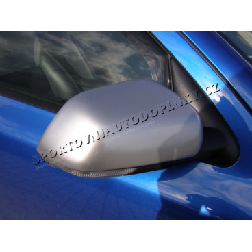 Spiegelabdeckungen Milotec - ABS-Design Chrom matt, Škoda Superb Facelift 09/2006–