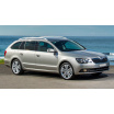 Edelstahlabdeckung – schwarzer Schutz der Schwelle der hinteren Stoßstange Škoda Superb II Kombi FL 2013-15
