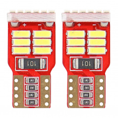 Standlichtbirnen T10 18 SMD LED weiß 6000K CAN BUS (mit Widerstand) - 2 Stk