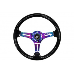 Lenkrad SLIDE 350mm Offset:30mm NeoChrome Holz Schwarz