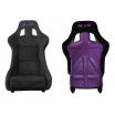 Sportstuhl SLIDE KS2 Premium Schwarzer Velours Lila Glitzer
