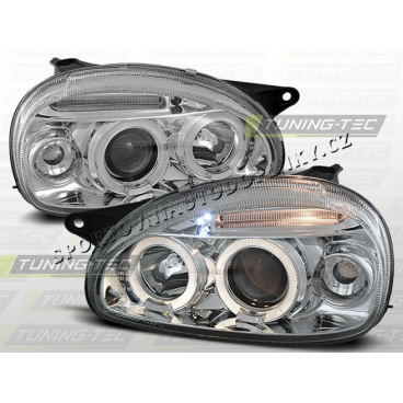 OPEL CORSA B 1993-00 ANGEL EYES CHROM-KLARE SCHEINWERFER
