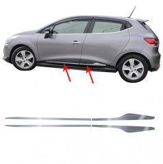 Seitentürleiste Edelstahl Omtec Renault Clio IV 2012-18