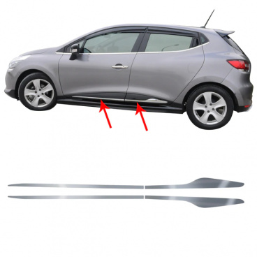 Seitentürleiste Edelstahl Omtec Renault Clio IV 2012-18 Seitentürleiste Edelstahl Omtec Renault Clio IV 2012-18