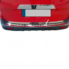 Kantenabdeckung der hinteren Stoßstange aus poliertem Edelstahl für Ford Transit Tourneo Courier 2014+