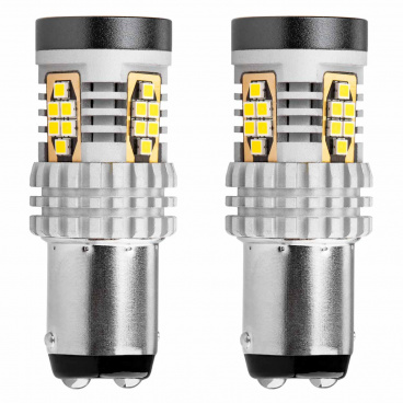 LED-Glühbirnen CANBUS 3020 24SMD 1157 BAY15D P21/5W Weiß 12V/24V LED-Glühbirnen CANBUS 3020 24SMD 1157 BAY15D P21/5W Weiß 12V/24V