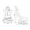 Sportstuhl SLIDE KS2 Premium Hellrosa & Grafikvelours Gradient Glitzer