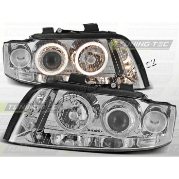 AUDI A4 (B6) 2000-04 KLARE VORDERE LICHTER ANGEL EYES CHROM