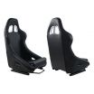 Sportliche Hartschale A1 RACING SIGMA aus schwarzem Lederimitat