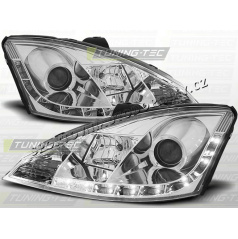 FORD FOCUS MK1 1998-01 FRONT KLARES TAGESLICHT LED CHROM