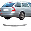 Edelstahl polierte Heckstoßstangenabdeckung OMTEC Škoda Octavia II Facelift Combi 2004-13