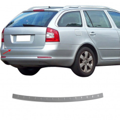 Edelstahl polierte Heckstoßstangenabdeckung OMTEC Škoda Octavia II Facelift Combi 2009-13