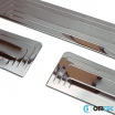 Innenschwellen aus poliertem Edelstahl Omtec VW Transporter T5, T6 3 Stk