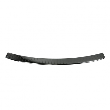 Edelstahl-Heckstoßstangenabdeckung chrom/schwarz Omtec VW Caddy 2015-20
