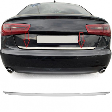 Edelstahl-Kofferraumkantenleiste Omtec Audi A6 C7 Limousine Pre FL 2011-2015 Edelstahl-Kofferraumkantenleiste Omtec Audi A6 C7 Limousine Pre FL 2011-2015