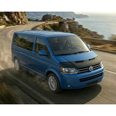 Abdeckung des vorderen Teils der Motorhaube aus schwarzem Carbon für VW T5 2003-10