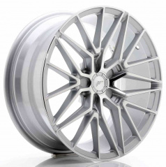 JR Wheels JR38 18x8 ET42 5x112 Silber Polierte Frontseite