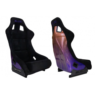 Sportstuhl SLIDE KS2 Premium Schwarzer Velours & Gradient Glitter