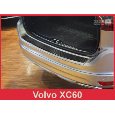 Carbon-Abdeckung – Schwellenschutz für die hintere Stoßstange Volvo XC60 2013–17