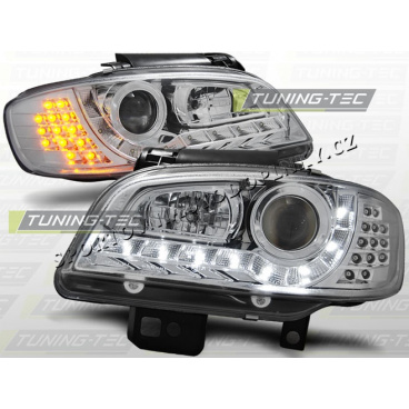SEAT IBIZA/CORDOBA 1999–02 KLARES FRONTLICHT, TAGESLICHT, LED, CHROM