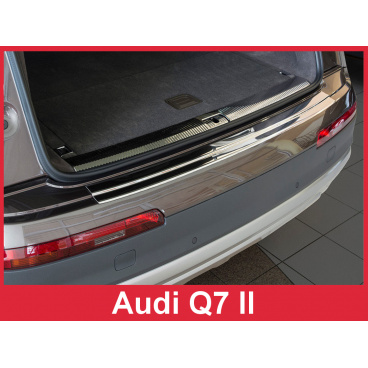 Edelstahlabdeckung - Schwellenschutz für die hintere Stoßstange Audi Q7 II 2015+